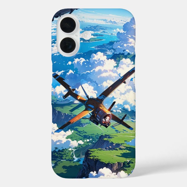 Funda iPhone 16 Explorador enlazado al horizonte (Reverso )