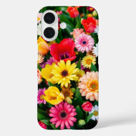 Funda iPhone 16 Explosión en la flor de primavera - Mezcla de flor