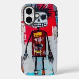 Funda iPhone 16 Expresión Primitiva Caso de teléfono artístico