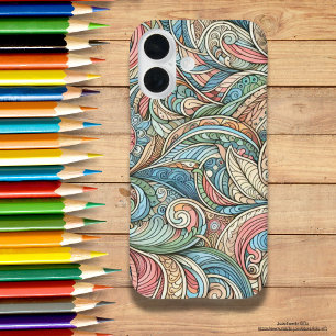 Funda iPhone 16 Extracto artístico de mano abstracto de la natural