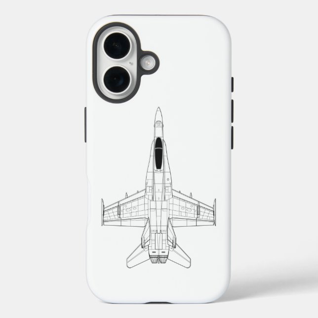Funda iPhone 16 F18 Super avispón (Reverso )