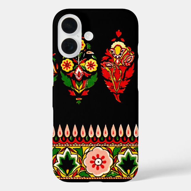 Funda iPhone 16 Fabric indio de algodón (Reverso )