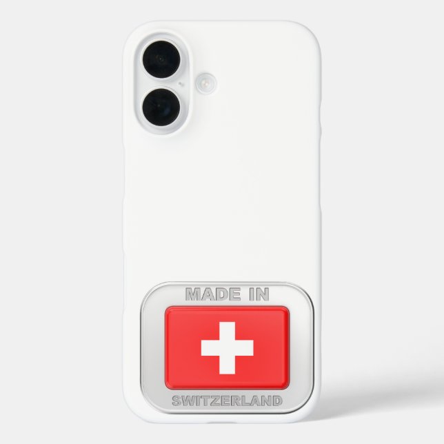 Funda iPhone 16 Fabricada en Suiza. (Reverso )