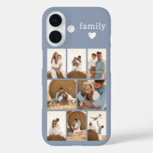 Familia Moderna 8 Foto Azul Polvo