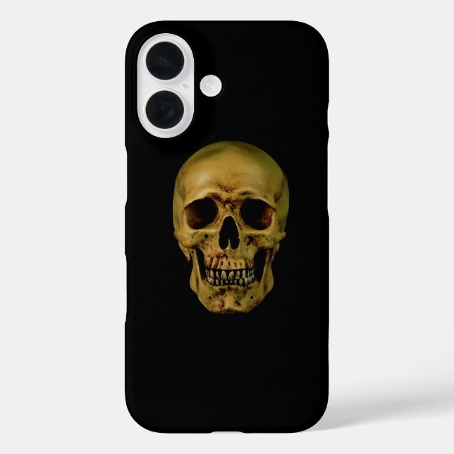Funda iPhone 16 Fantasía de arte pop Skull (Reverso )