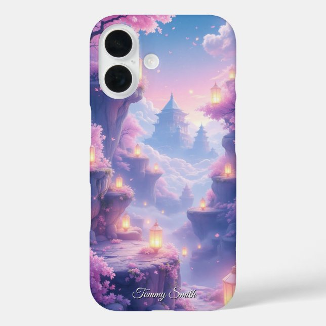 Funda iPhone 16 Fantasía Ethereal Sakura | Dreamy Anime (Reverso )