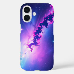 Funda iPhone 16 Fantasía nocturna estrellada: Un universo mágico