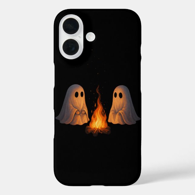 Funda iPhone 16 Fantasma Fantasma Fantasma Arte Forestal Nocturno  (Reverso )