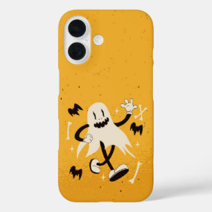 Funda iPhone 16 Fantasma fantasma retro bailando Halloween