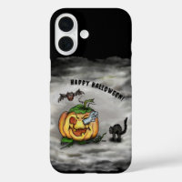 Fantasma, Gato, Bat y Calabaza, ¡Feliz Halloween!
