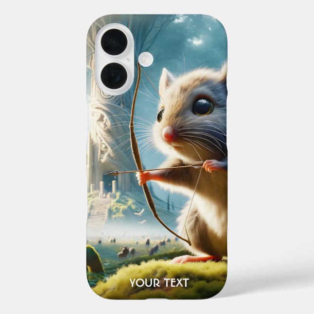Funda iPhone 16 Fantasy Cute Mice Bow Forest (Reverso )