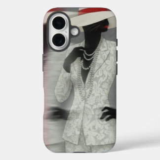 Funda iPhone 16 Feline persona Lady Phone Case