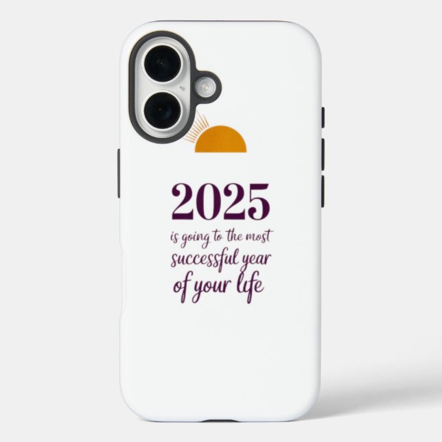 Funda iPhone 16 Feliz año nuevo 2025 (Reverso )