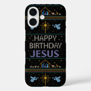 Funda iPhone 16 Feliz cumpleaños feliz Jesús