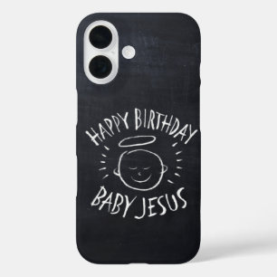 Funda iPhone 16 Feliz cumpleaños, niño Jesús - Navidades cristiano