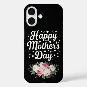 Funda iPhone 16 Feliz Día de la Madre Floral Bonita Mamá Abuela Es