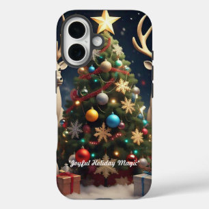 Funda iPhone 16 "Feliz Feliz Navidad Alegre"