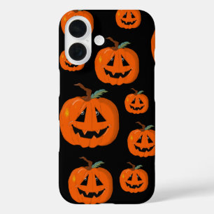 Funda iPhone 16 Feliz Halloween Jack O Lantern Arte ilustrativo