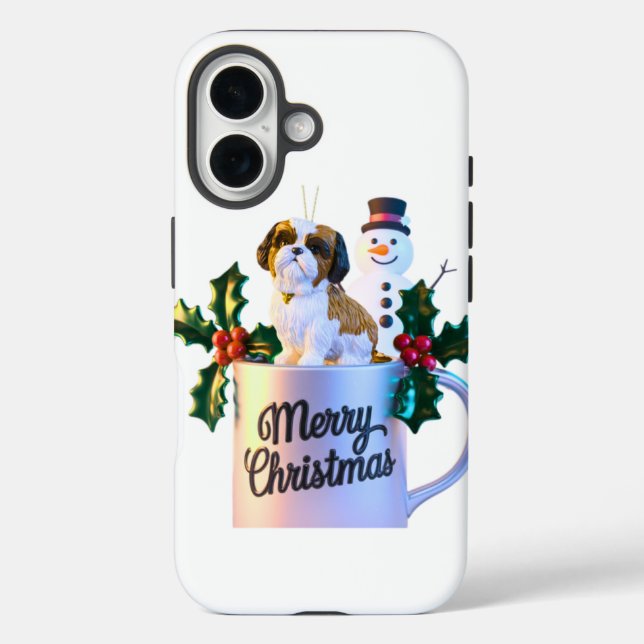 Funda iPhone 16 Feliz Navidad (Reverso )
