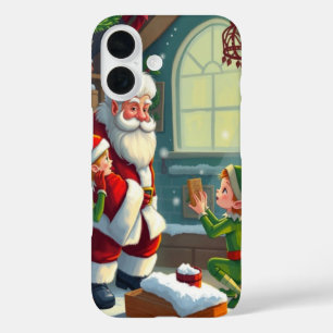 Funda iPhone 16 Feliz Navidad