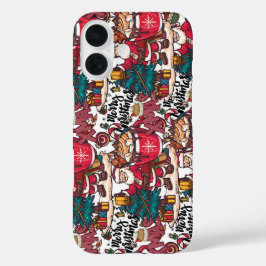 Funda iPhone 16 Feliz Navidad - Festividad de Navidad