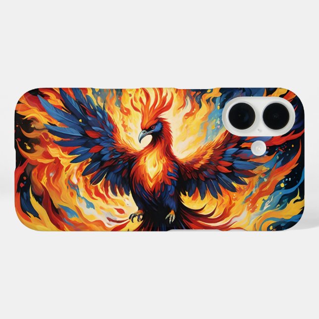 FUNDA iPhone 16 FÉNIX DE FUEGO MITOLÓGICO (Reverso (Horizontal))