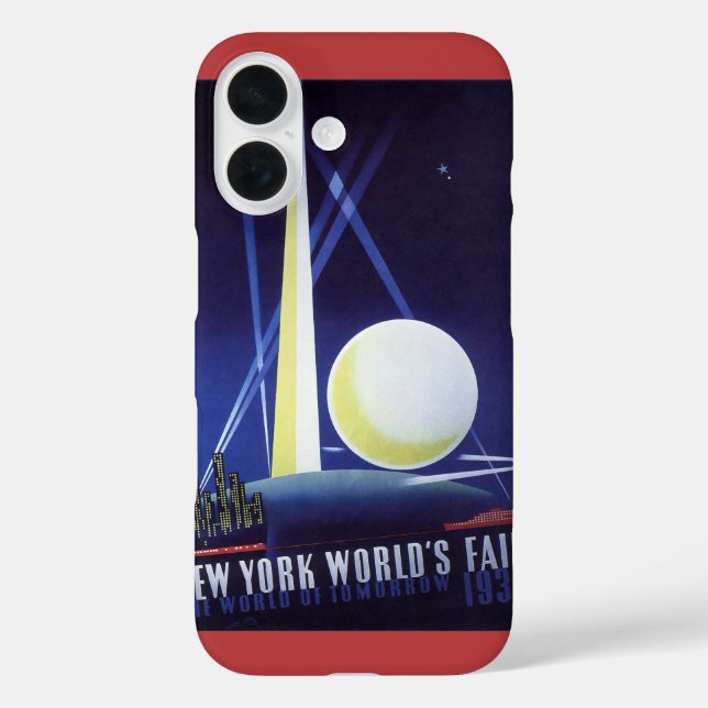 Funda iPhone 16 Feria Mundial de la Ciudad de Nueva York en 1939,  (Reverso )