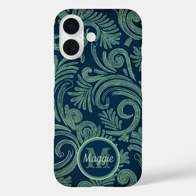 Funda iPhone 16 Fernos congelados: Whimsy invernal (Reverso )