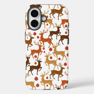 Funda iPhone 16 Festive Reindeer Christmas iPhone Case