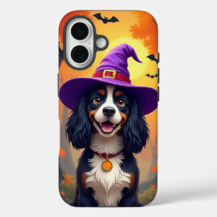 Funda iPhone 16 Fiesta Canina Calabaza Pup & Acogedores Aires de O