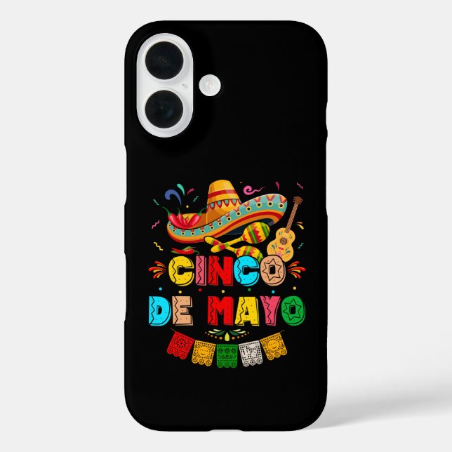 Funda iPhone 16 Fiesta Cinco de Mayo (Reverso )