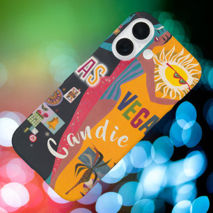 Funda iPhone 16 Fiesta de fin de semana de soltera Vintage Las Veg