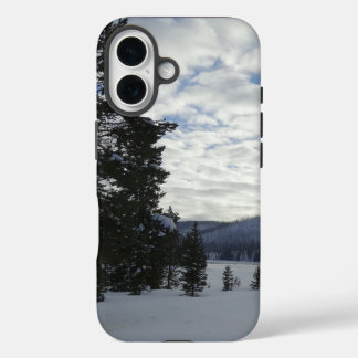 Funda iPhone 16 Fin de un día nevado en el Parque Nacional Yellows