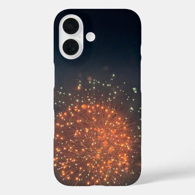 Funda iPhone 16 Fireworks Photo (Reverso )