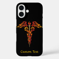 Flames Caduceus