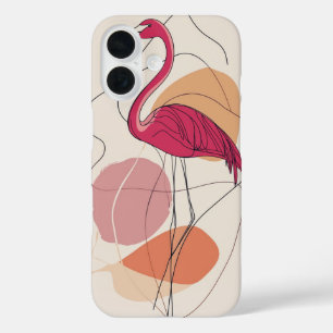 Funda iPhone 16 Flamingo en flor
