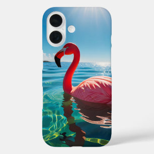Funda iPhone 16 Flamingo Rosa Bajo El Cielo