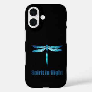 Funda iPhone 16 Flauta azul en el Ilustracion de vuelo