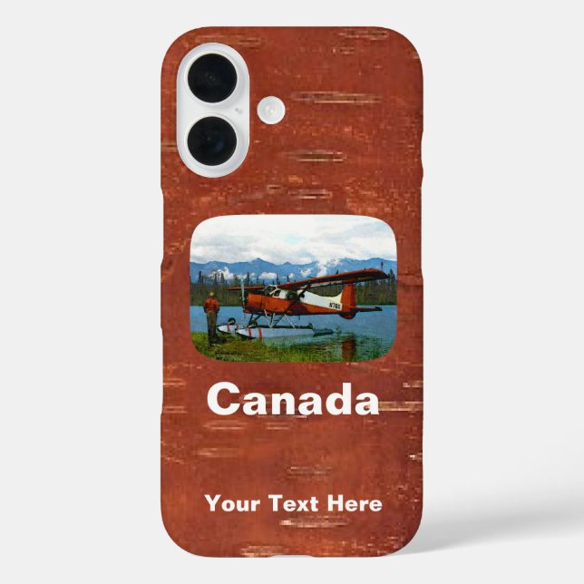 Funda iPhone 16 Floatplane De Havilland Beaver - Canadá (Reverso )