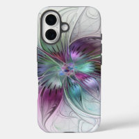 Flor Abstracta Colorida Arte Fractal Floral Modern