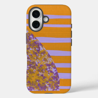 Funda iPhone 16 Flor Amarilla Morada