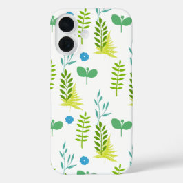 Funda iPhone 16 Flor azul