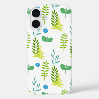 Funda iPhone 16 Flor azul