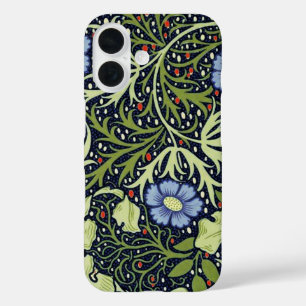 Funda iPhone 16 Flor de antigüedades de William Morris Seaweed