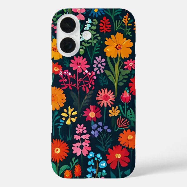 FUNDA iPhone 16 FLOR DE JARDÍN (Reverso )