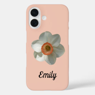 Funda iPhone 16 Flor de primavera rosada de Daffodil