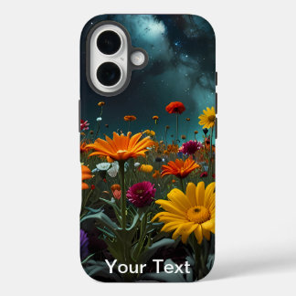 Funda iPhone 16 Flor en el espacio exterior florece naturaleza y v