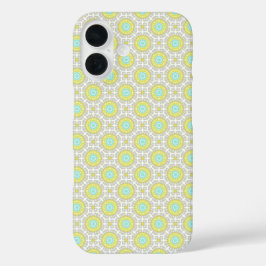 Funda iPhone 16 Flor geométrica