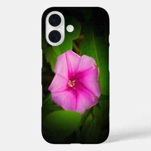 Funda iPhone 16 Flor rosa oscura * Estuche para iPhone Funda-mate