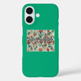 Funda iPhone 16 Flor Wyoming de pincel indio